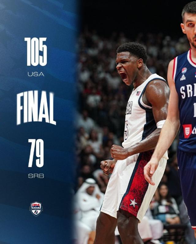 betvictor伟德公司-美国男篮两节击溃塞尔维亚 进攻凶猛+锁死约基奇